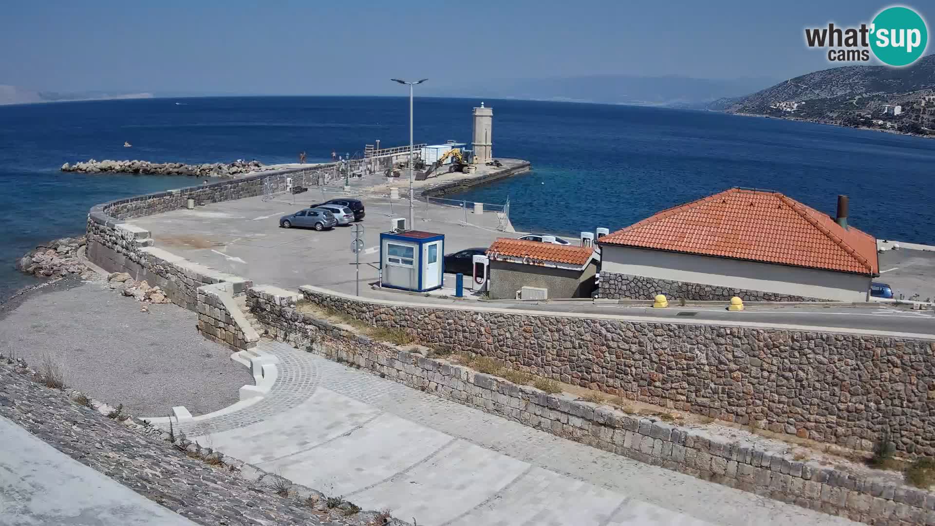 Webcam puerto de Senj – Rompeolas y faro en directo