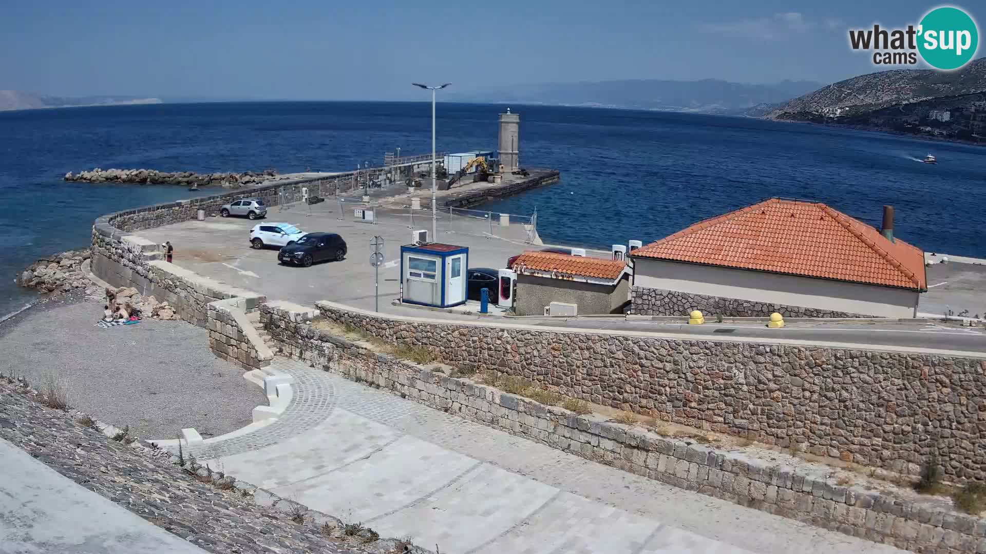 Senj Harbour Webcam – Breakwater & Lighthouse Live View
