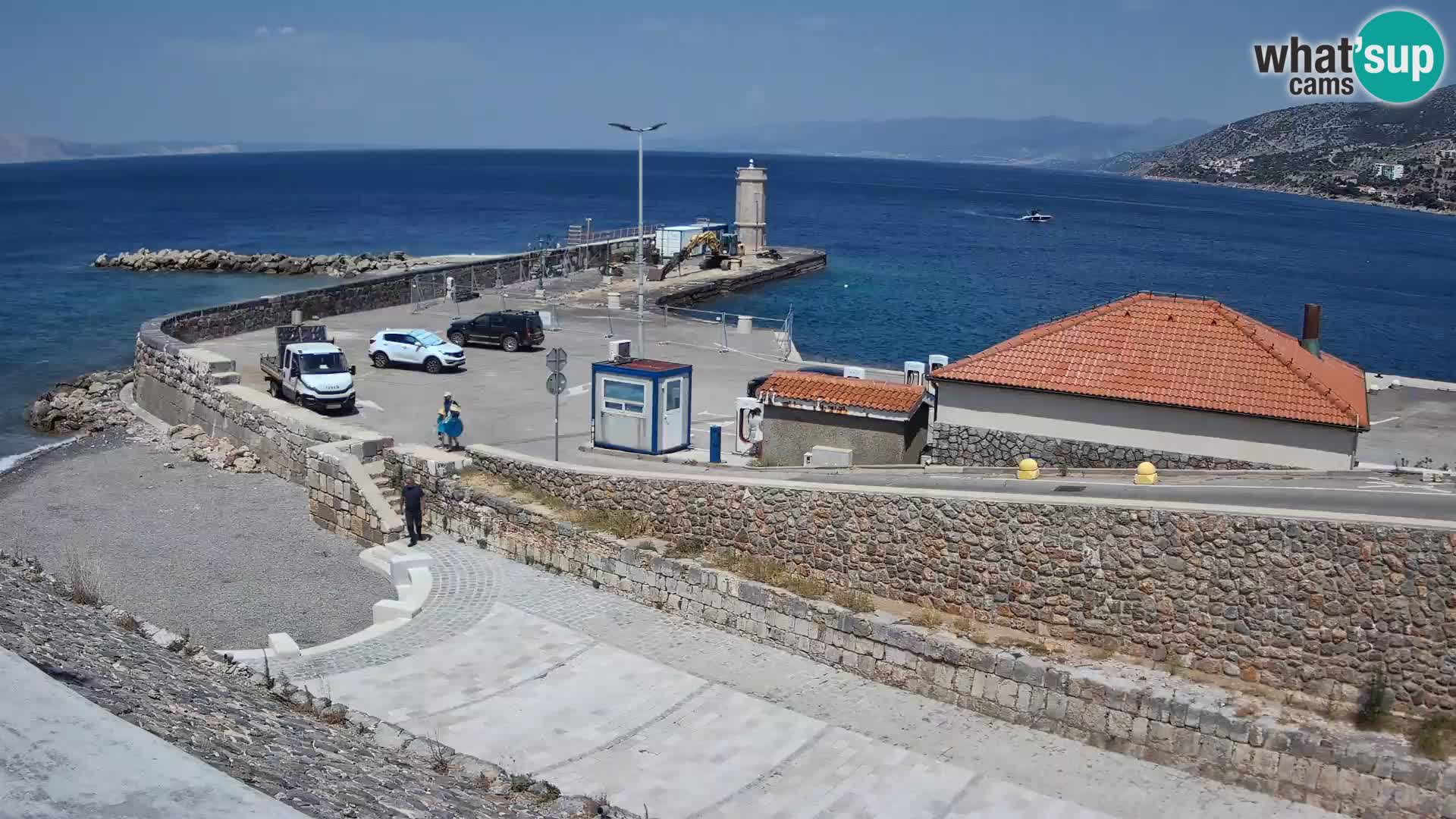 Webcam Porto di Segna – Frangiflutti e Faro in diretta