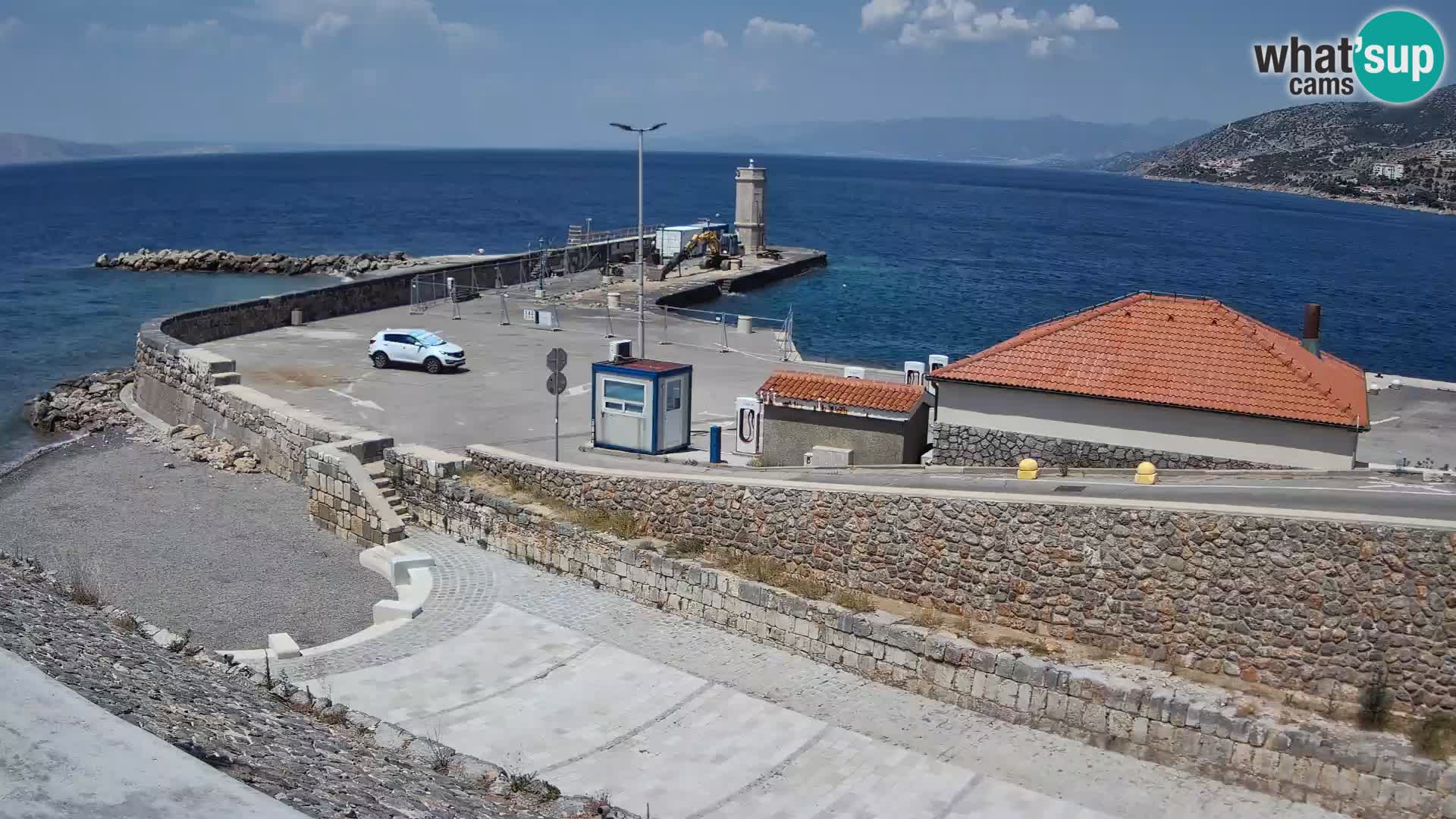 Senj Harbour Webcam – Breakwater & Lighthouse Live View