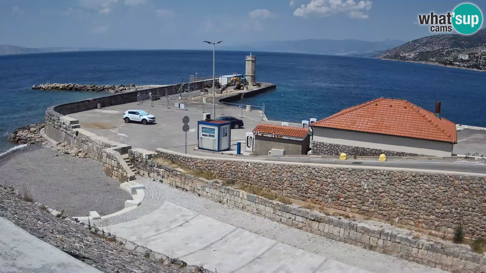 Web kamera Senj luka – Lukobran i svjetionik uživo
