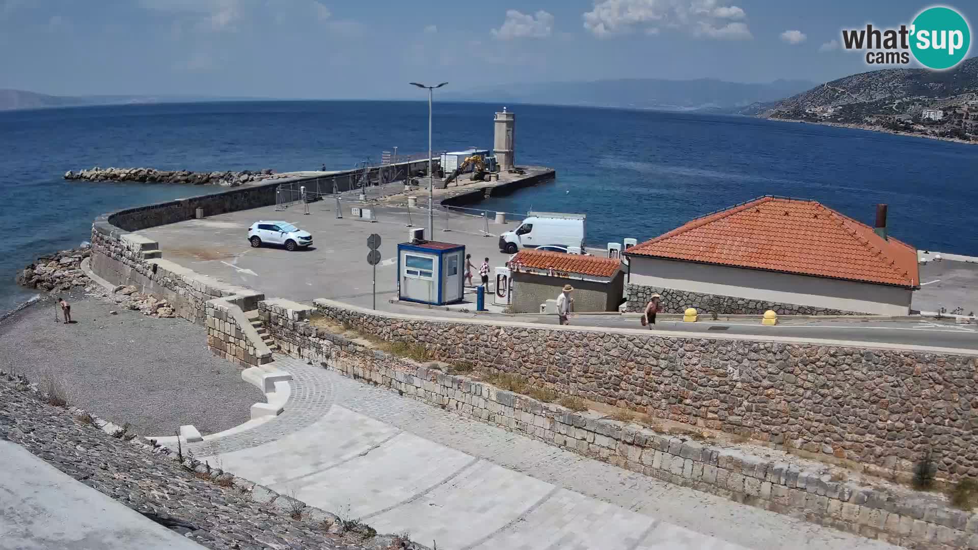 Webcam puerto de Senj – Rompeolas y faro en directo
