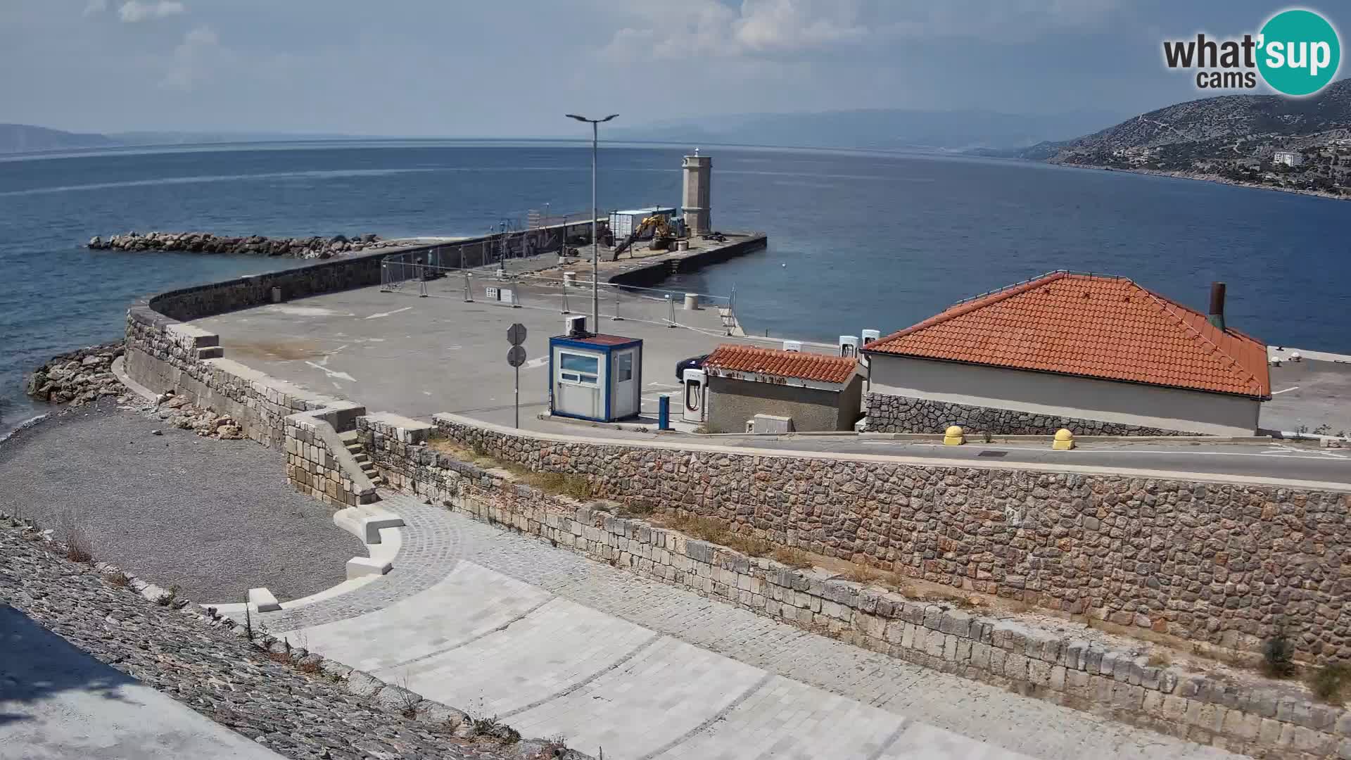 Senj Harbour Webcam – Breakwater & Lighthouse Live View