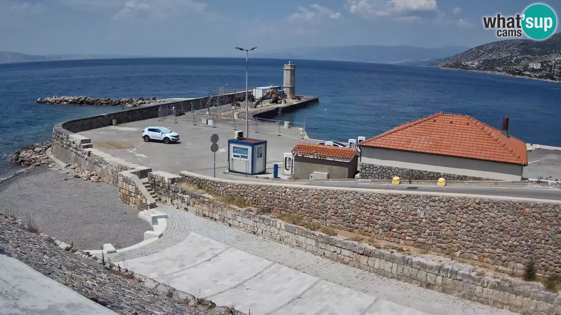 Senj Harbour Webcam – Breakwater & Lighthouse Live View