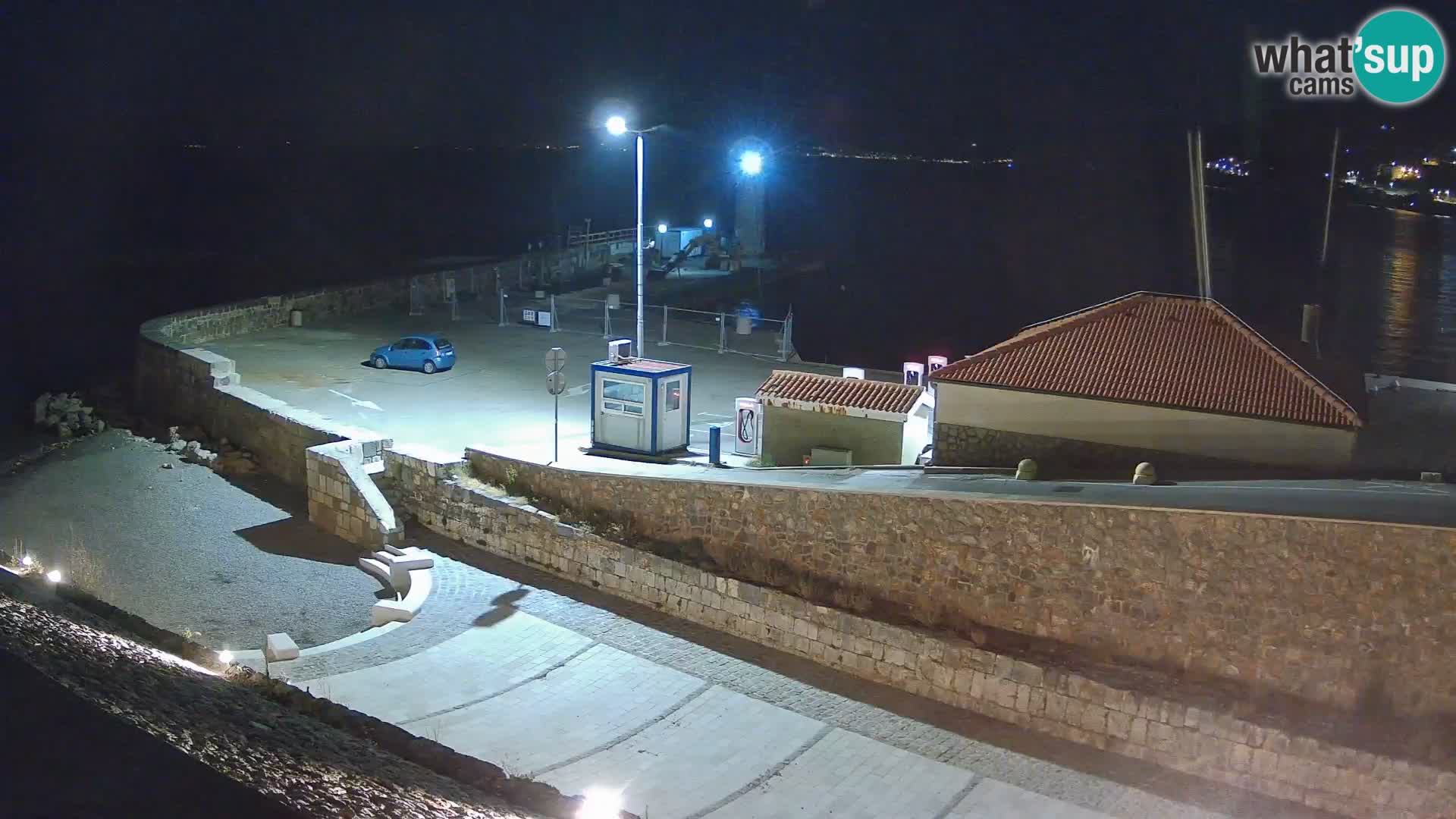 Senj Hafen Webcam – Wellenbrecher & Leuchtturm Liveblick