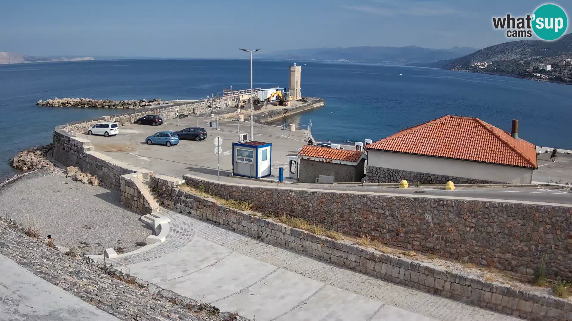 Webcam puerto de Senj – Rompeolas y faro en directo
