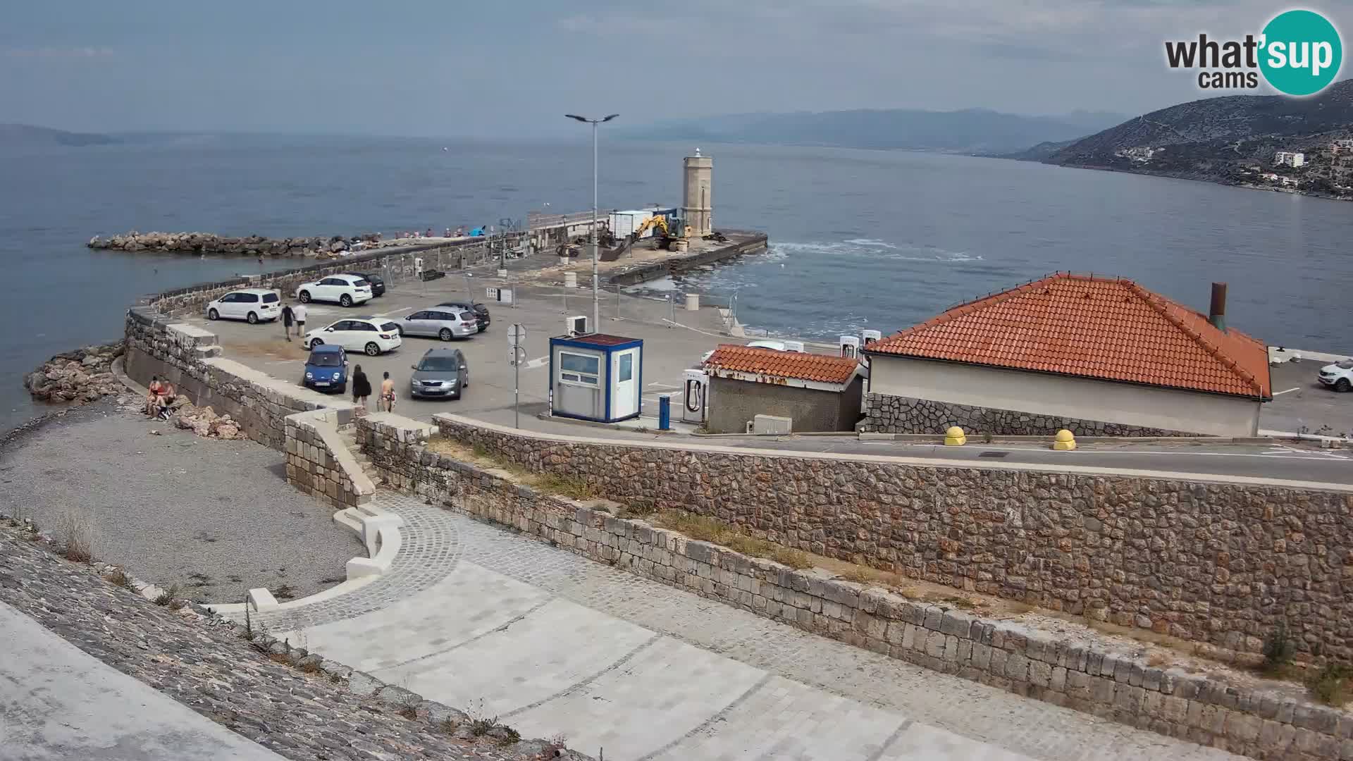 Webcam puerto de Senj – Rompeolas y faro en directo