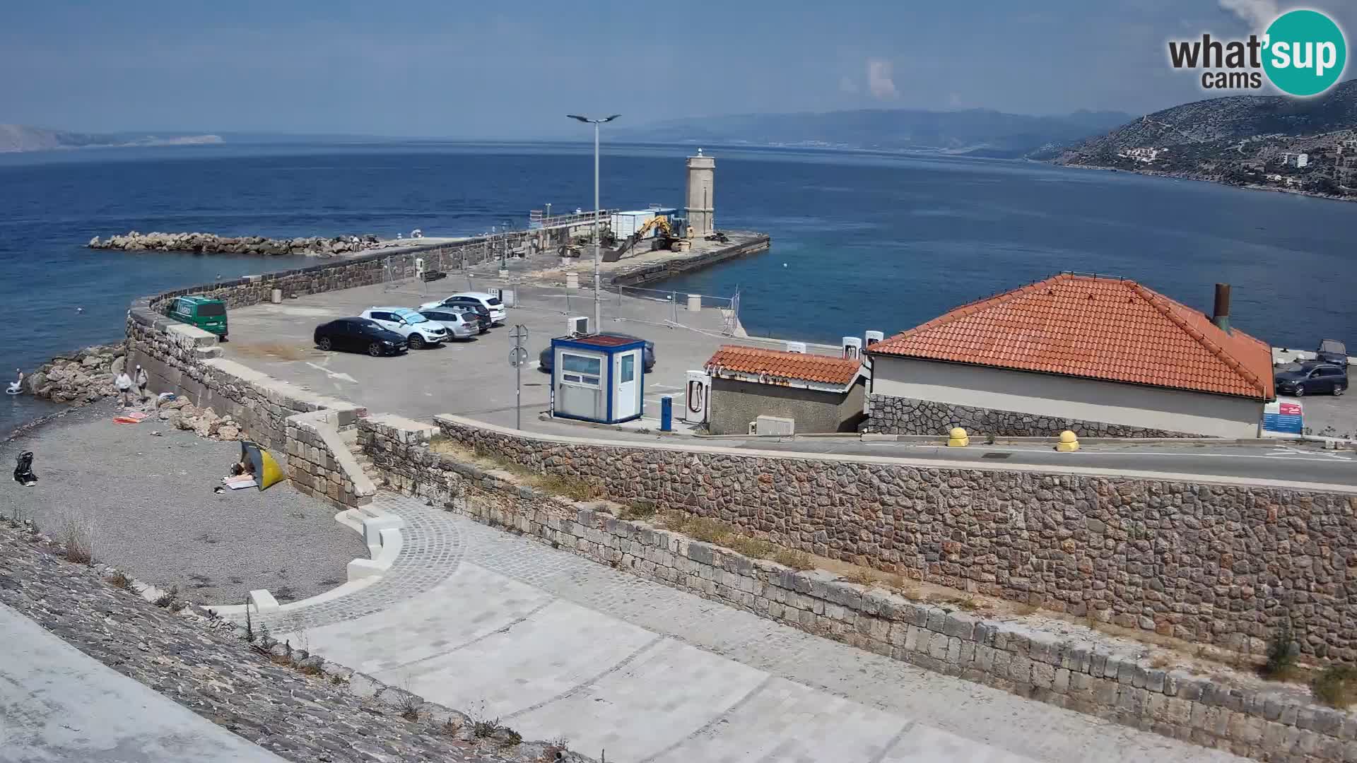 Webcam puerto de Senj – Rompeolas y faro en directo