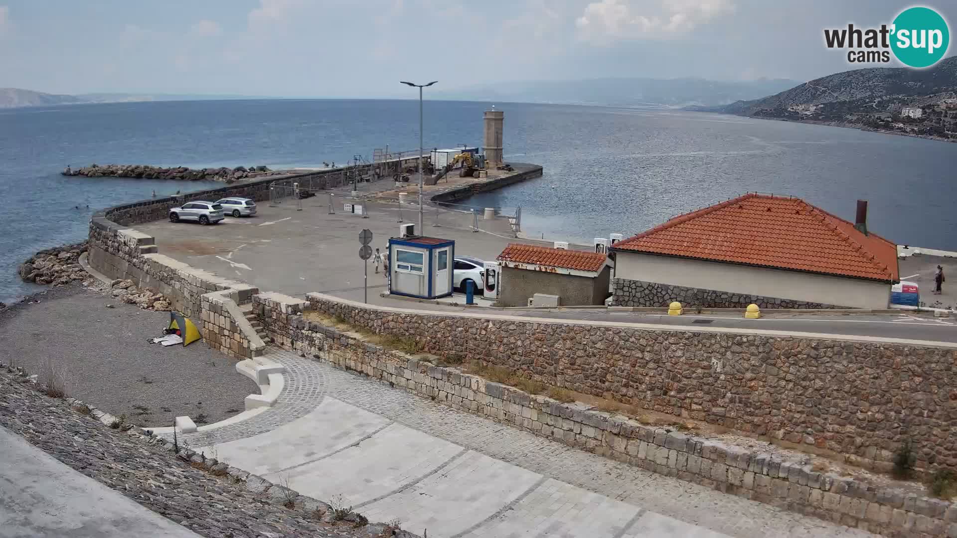 Webcam puerto de Senj – Rompeolas y faro en directo