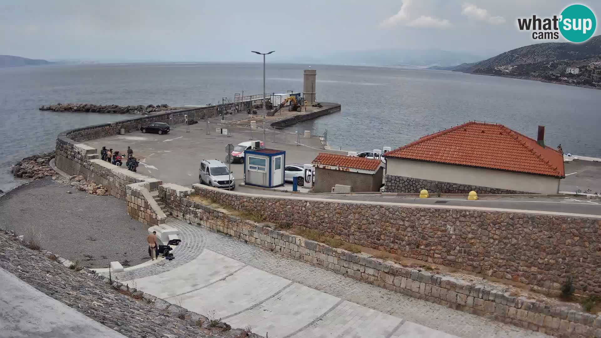 Senj Hafen Webcam – Wellenbrecher & Leuchtturm Liveblick