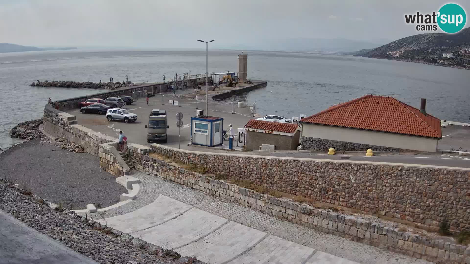 Webcam port de Senj – Vue sur la jetée et le phare