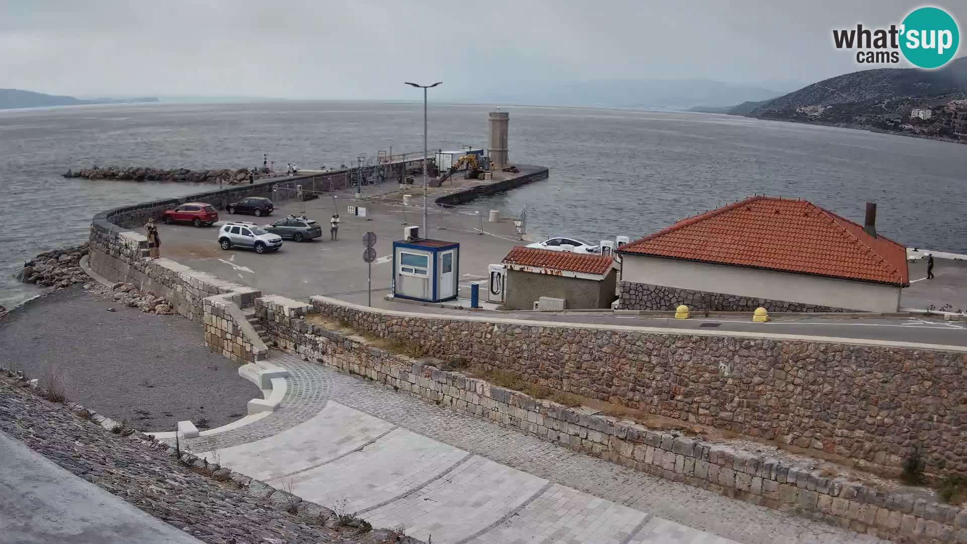 Webcam puerto de Senj – Rompeolas y faro en directo