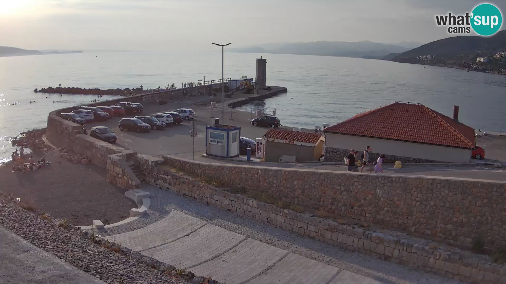 Webcam port de Senj – Vue sur la jetée et le phare