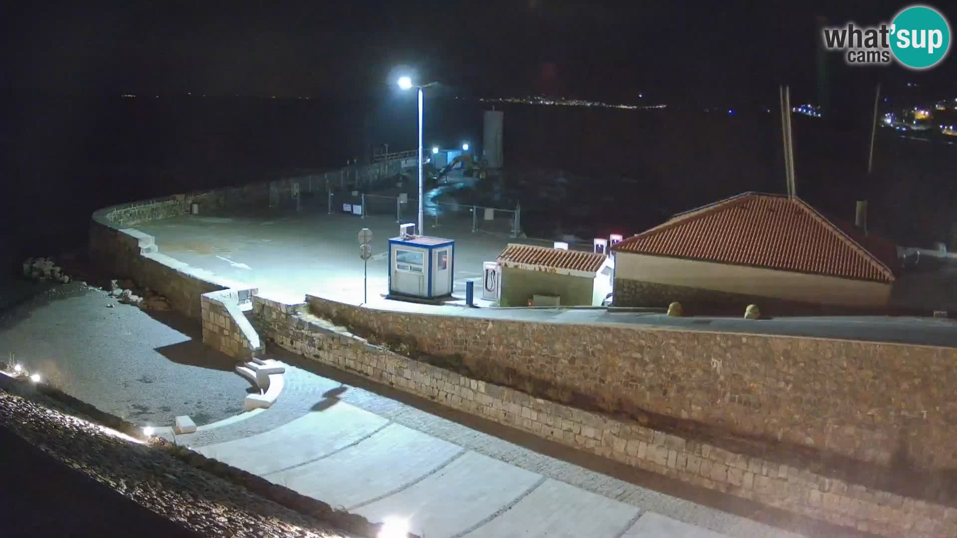 Senj Hafen Webcam – Wellenbrecher & Leuchtturm Liveblick