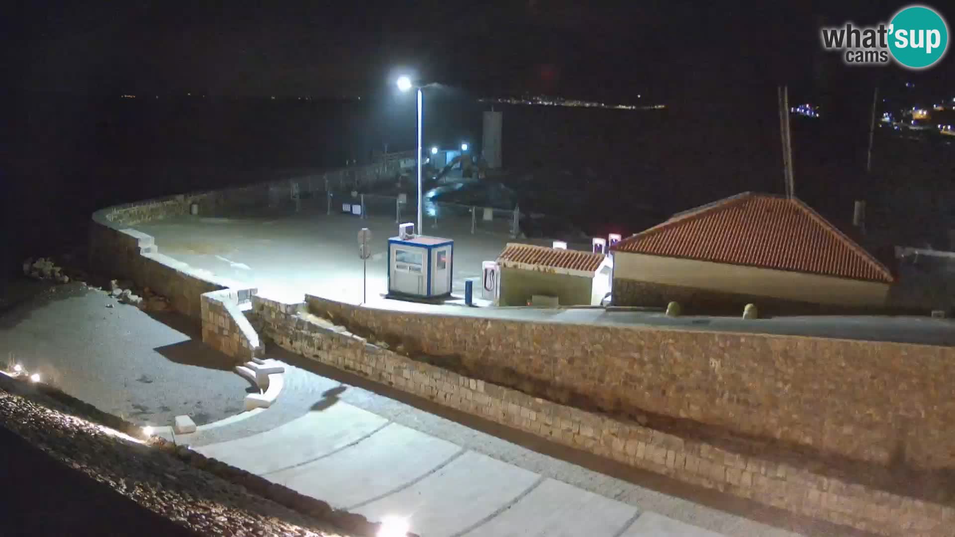 Senj Hafen Webcam – Wellenbrecher & Leuchtturm Liveblick