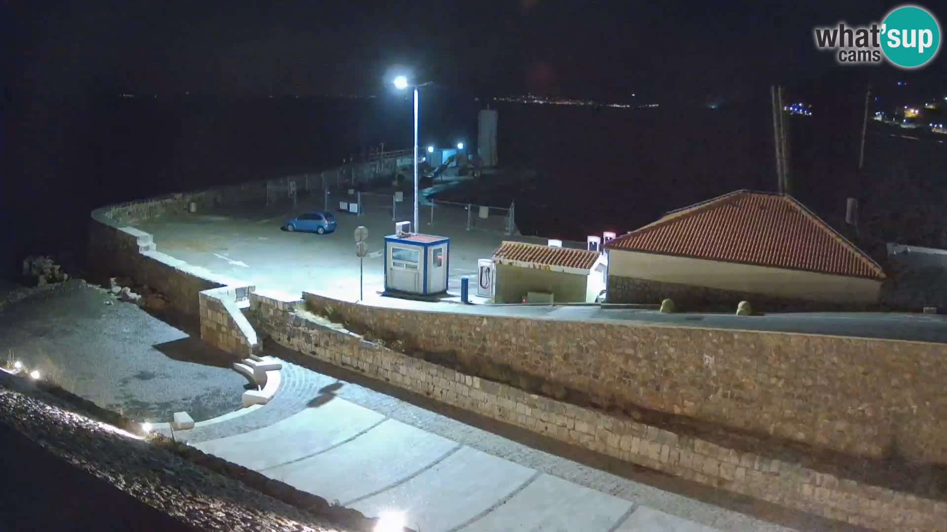 Webcam port de Senj – Vue sur la jetée et le phare
