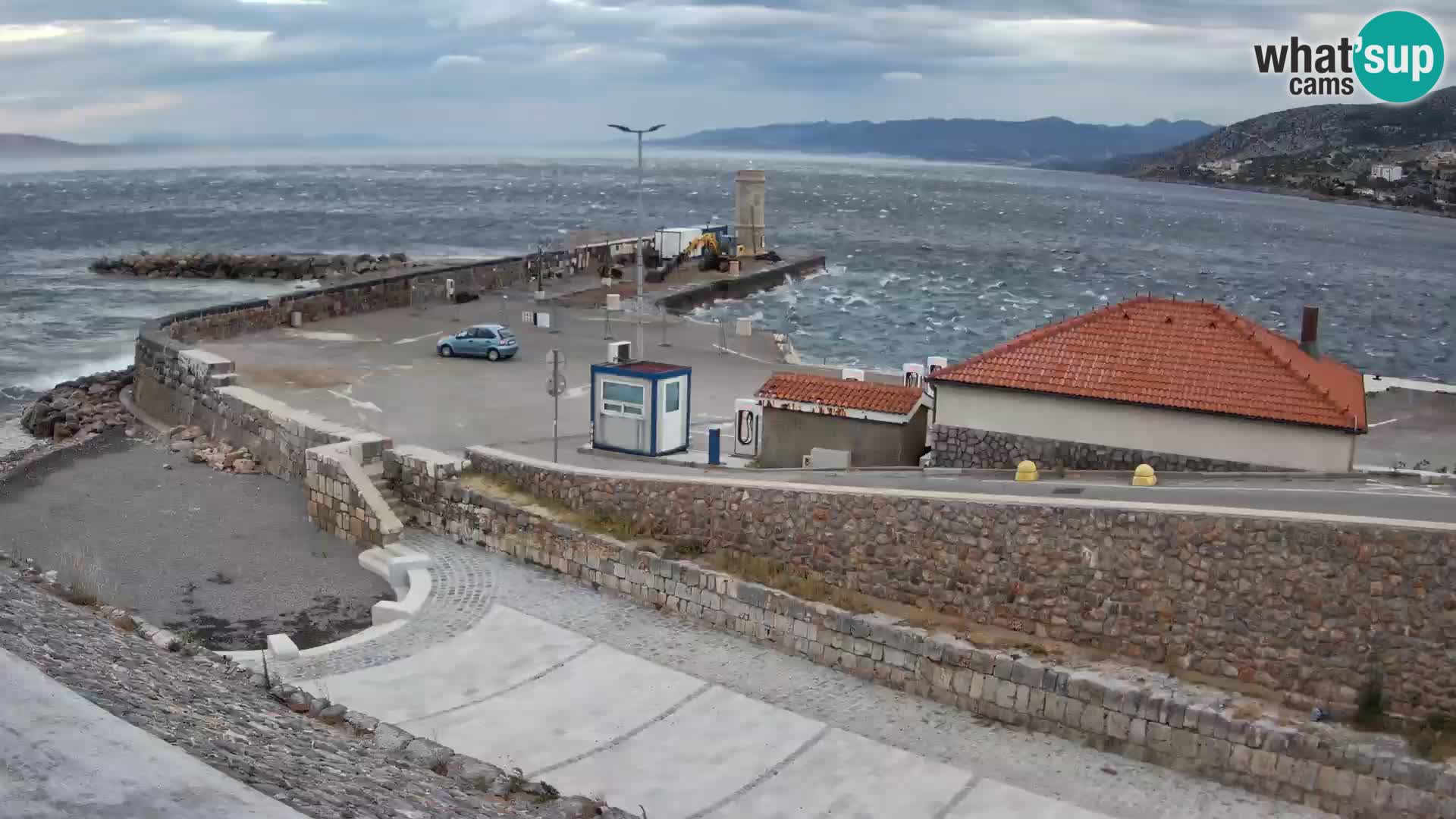 Senj Harbour Webcam – Breakwater & Lighthouse Live View