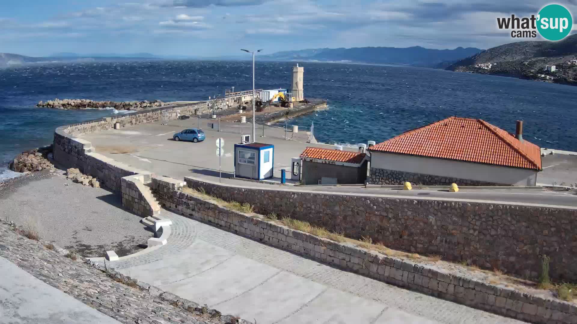 Senj Harbour Webcam – Breakwater & Lighthouse Live View