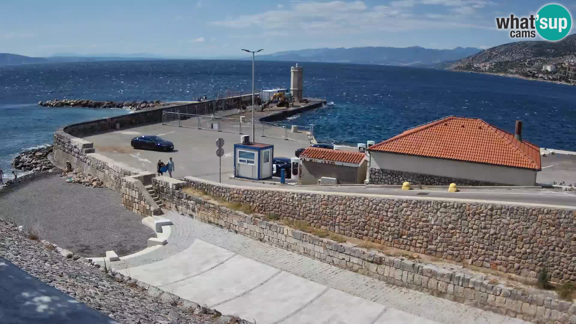 Senj Harbour Webcam – Breakwater & Lighthouse Live View