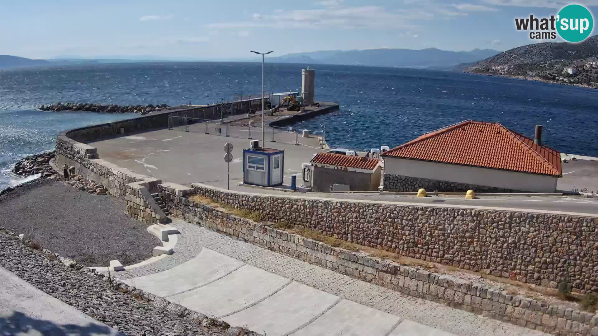 Senj Harbour Webcam – Breakwater & Lighthouse Live View