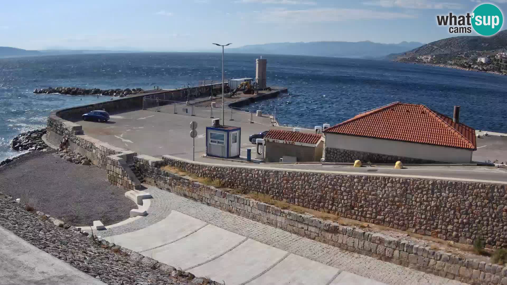 Webcam Porto di Segna – Frangiflutti e Faro in diretta