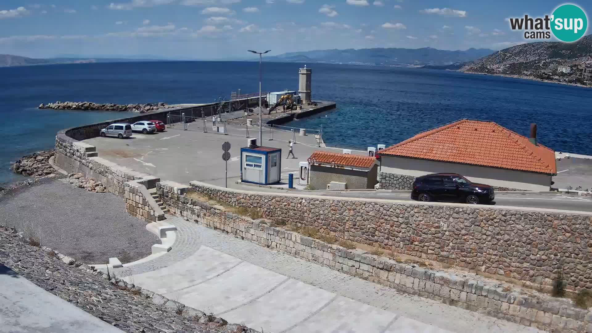 Senj Harbour Webcam – Breakwater & Lighthouse Live View
