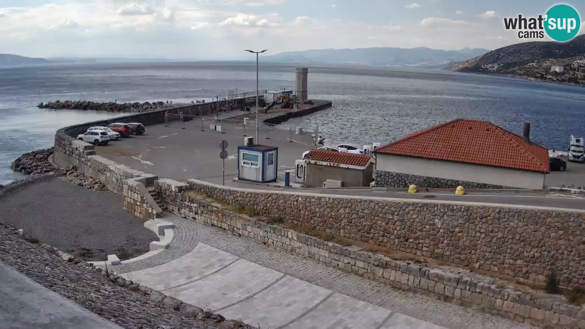Senj Harbour Webcam – Breakwater & Lighthouse Live View