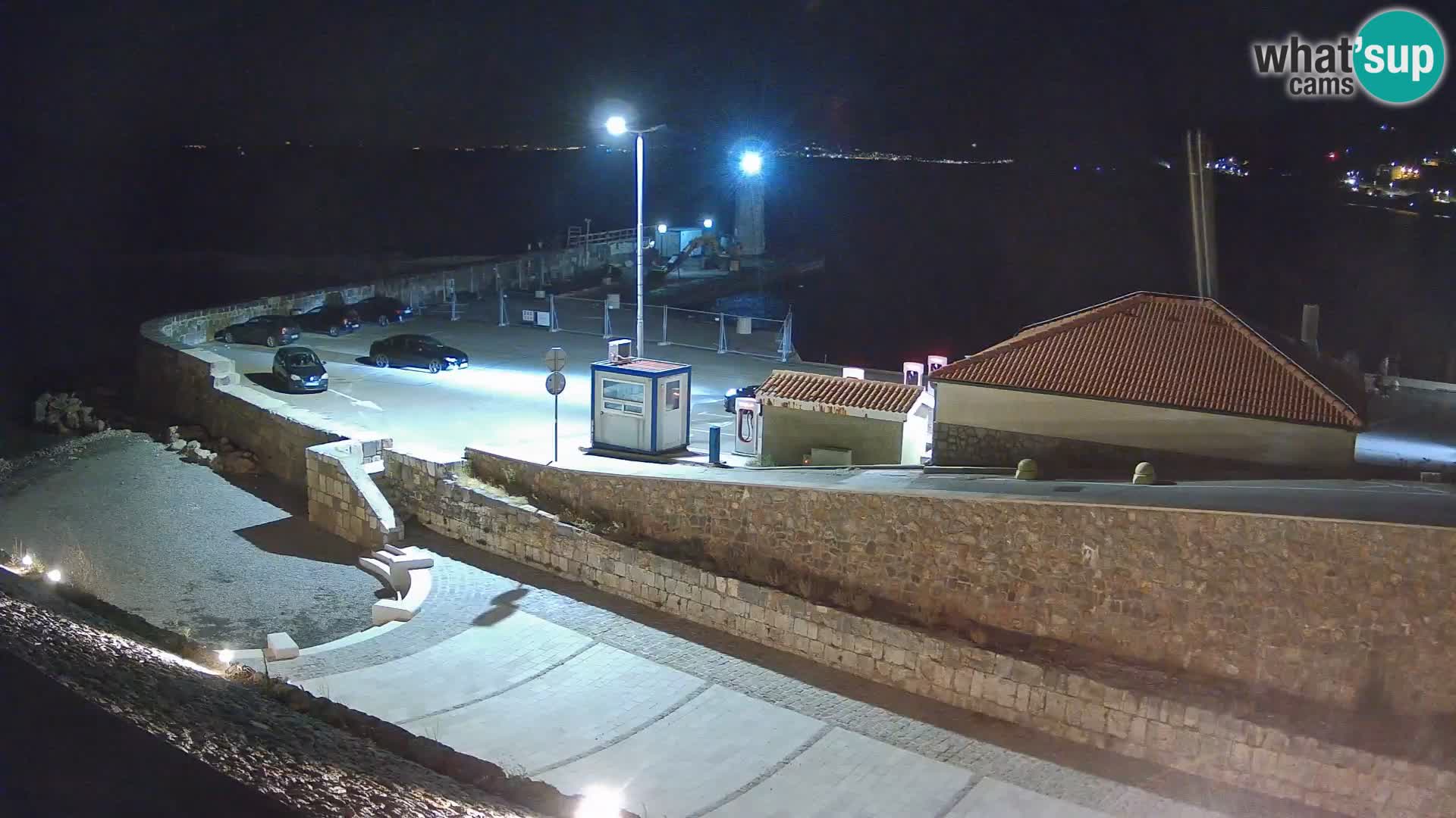 Webcam puerto de Senj – Rompeolas y faro en directo