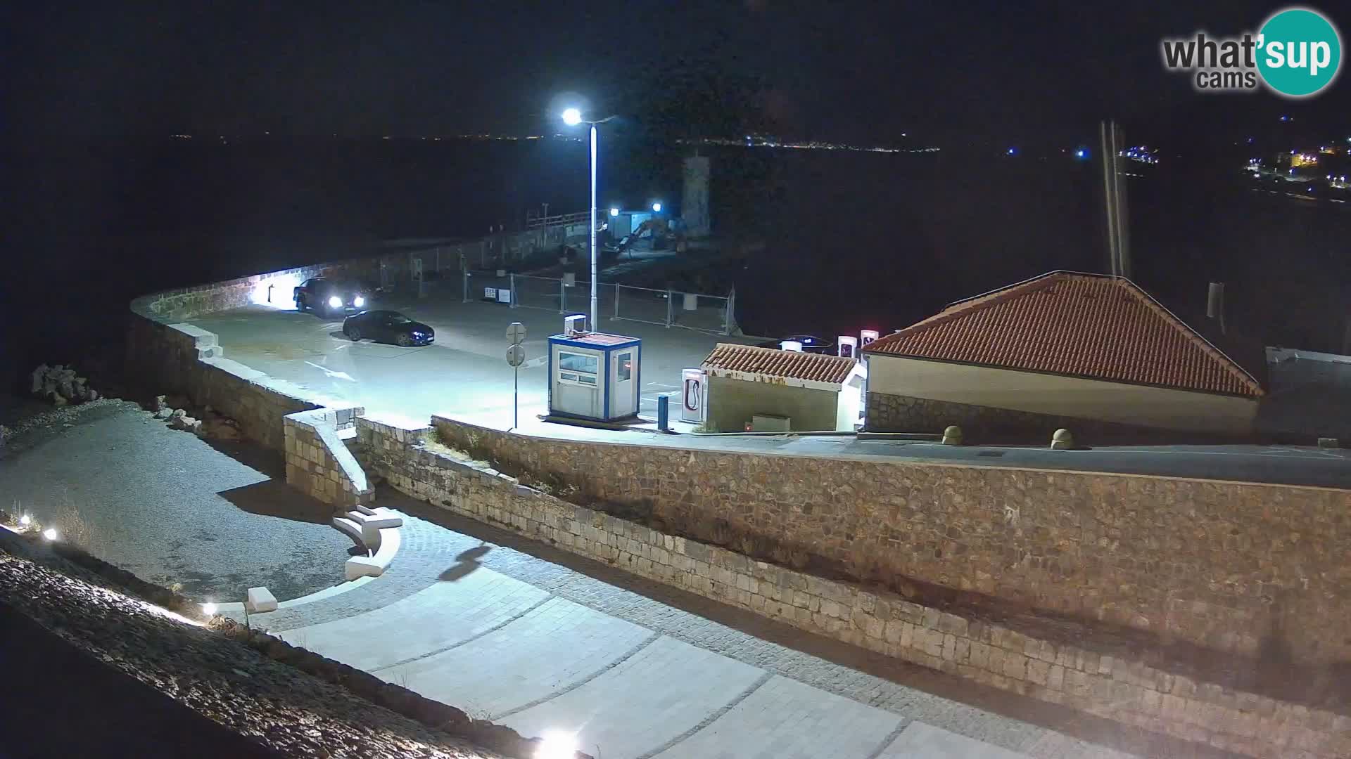 Senj Hafen Webcam – Wellenbrecher & Leuchtturm Liveblick