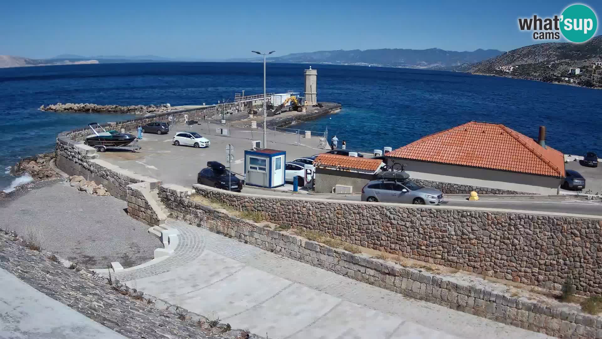 Webcam puerto de Senj – Rompeolas y faro en directo