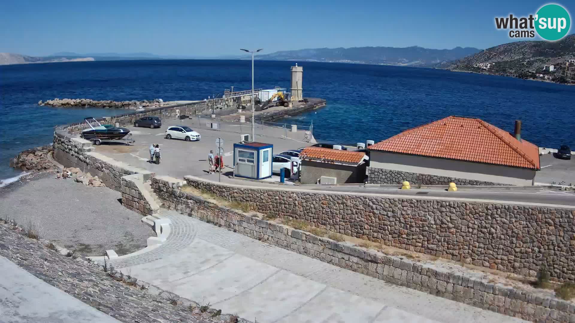 Senj Hafen Webcam – Wellenbrecher & Leuchtturm Liveblick