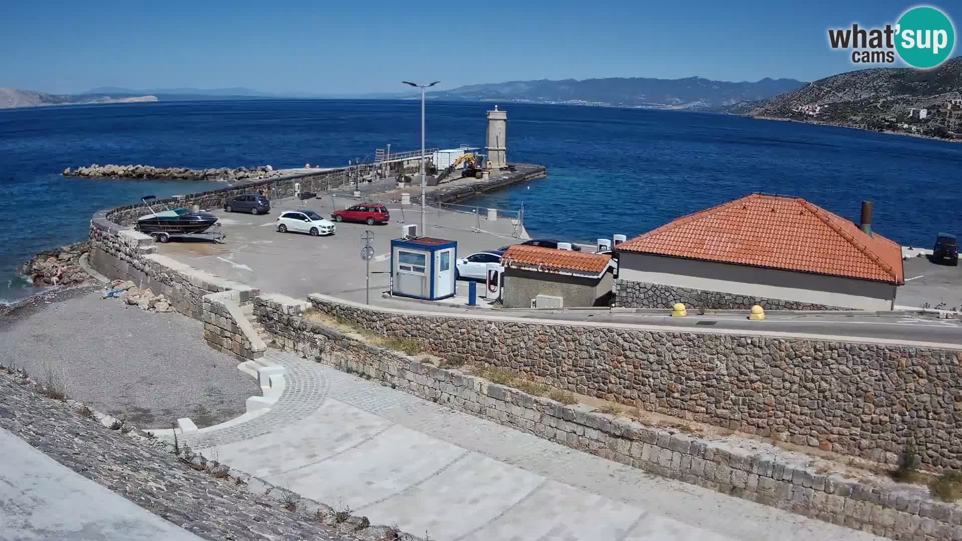 Senj Harbour Webcam – Breakwater & Lighthouse Live View
