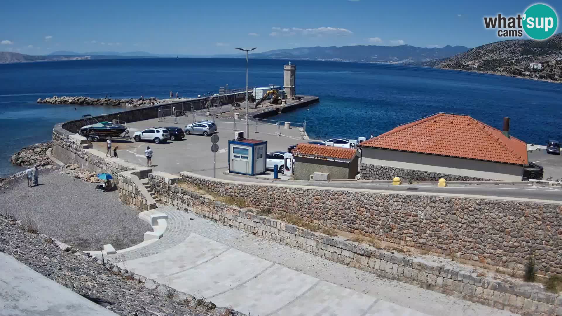 Senj Harbour Webcam – Breakwater & Lighthouse Live View