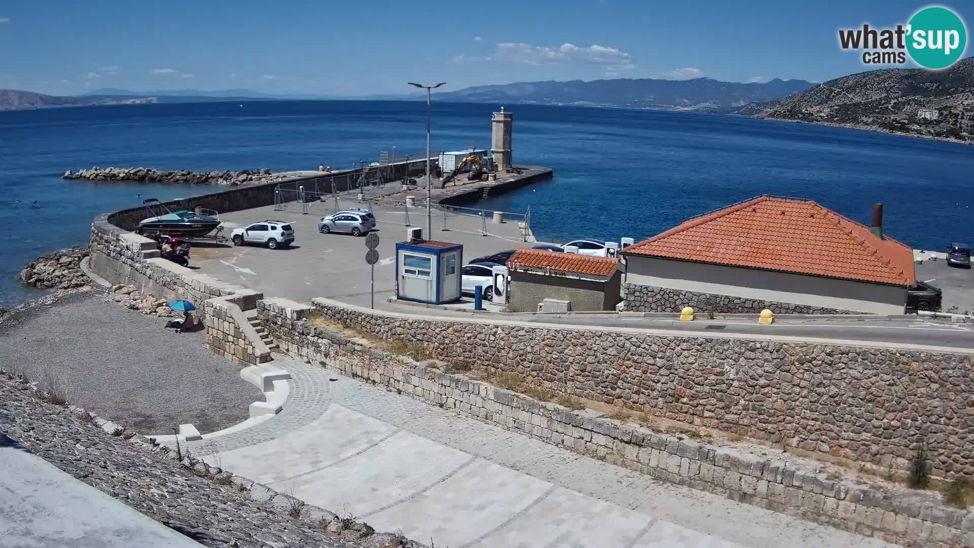 Webcam Porto di Segna – Frangiflutti e Faro in diretta