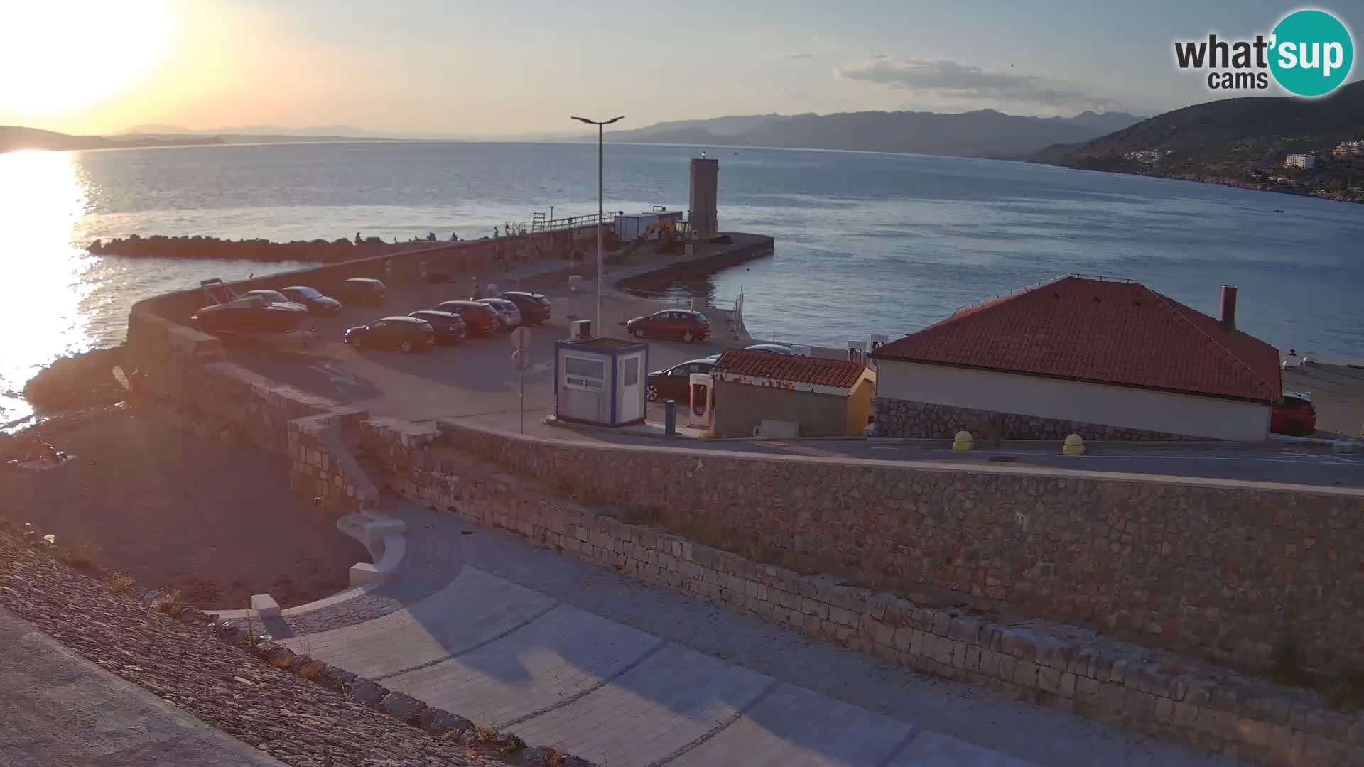 Senj Harbour Webcam – Breakwater & Lighthouse Live View