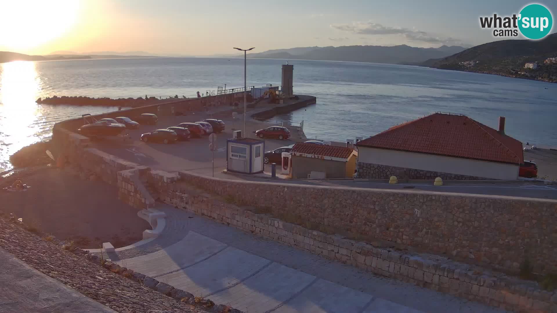 Senj Harbour Webcam – Breakwater & Lighthouse Live View