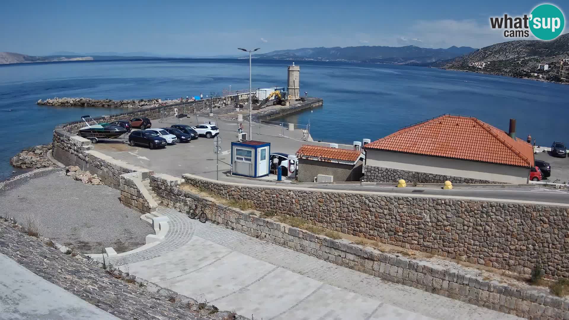 Webcam puerto de Senj – Rompeolas y faro en directo
