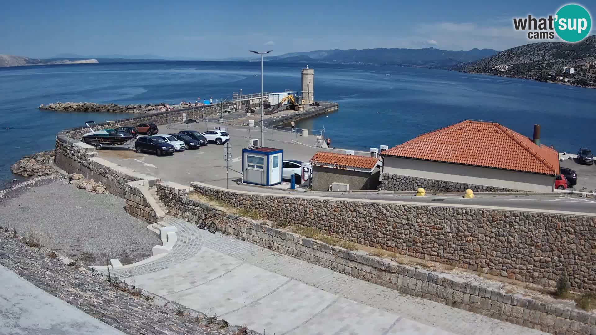 Web kamera Senj luka – Lukobran i svjetionik uživo