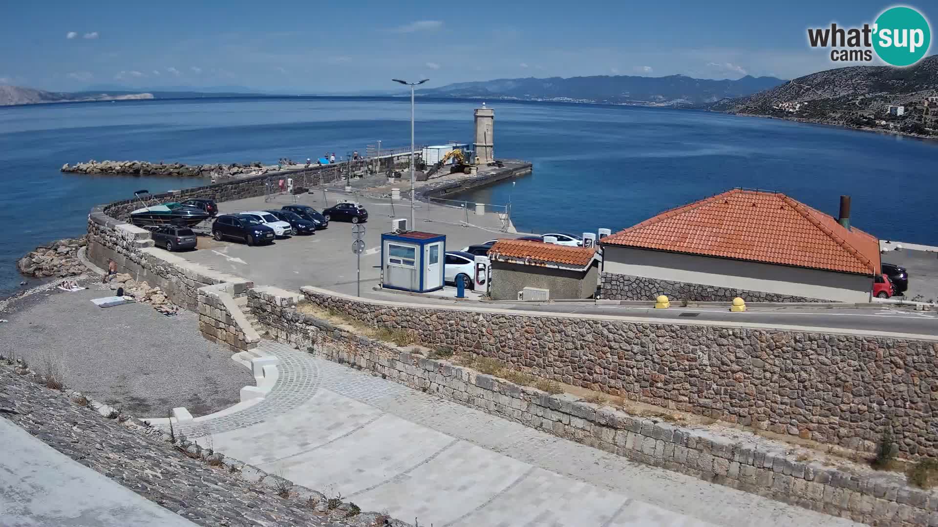 Senj Harbour Webcam – Breakwater & Lighthouse Live View