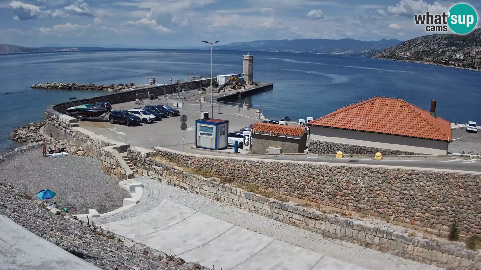 Webcam Porto di Segna – Frangiflutti e Faro in diretta