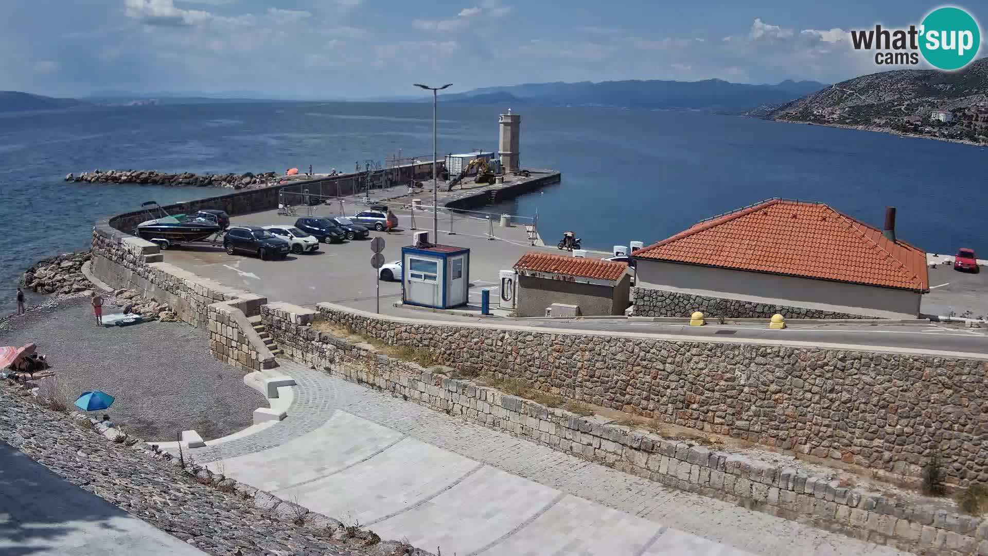 Senj Harbour Webcam – Breakwater & Lighthouse Live View