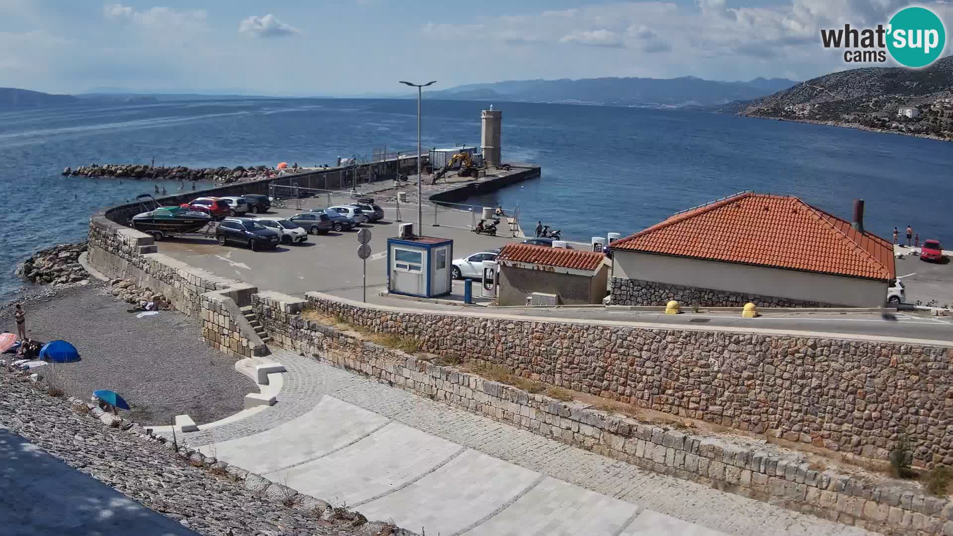 Webcam puerto de Senj – Rompeolas y faro en directo