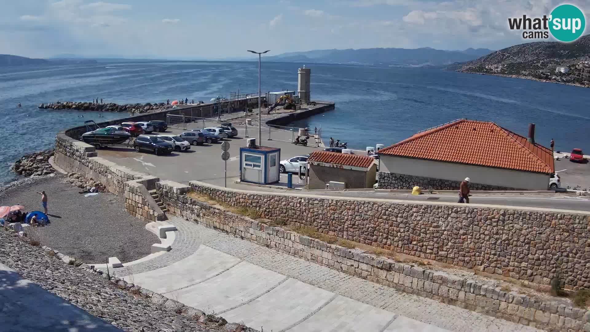 Senj Harbour Webcam – Breakwater & Lighthouse Live View