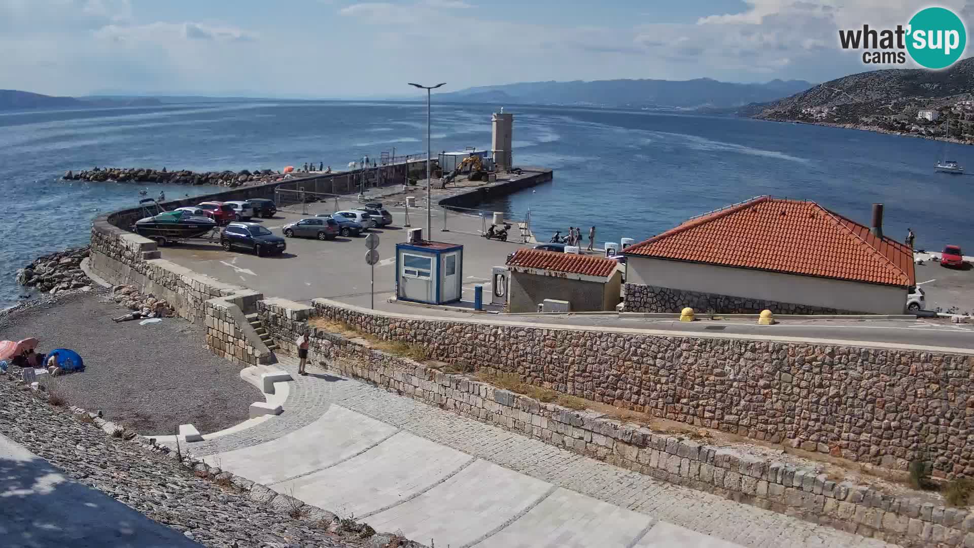 Webcam puerto de Senj – Rompeolas y faro en directo