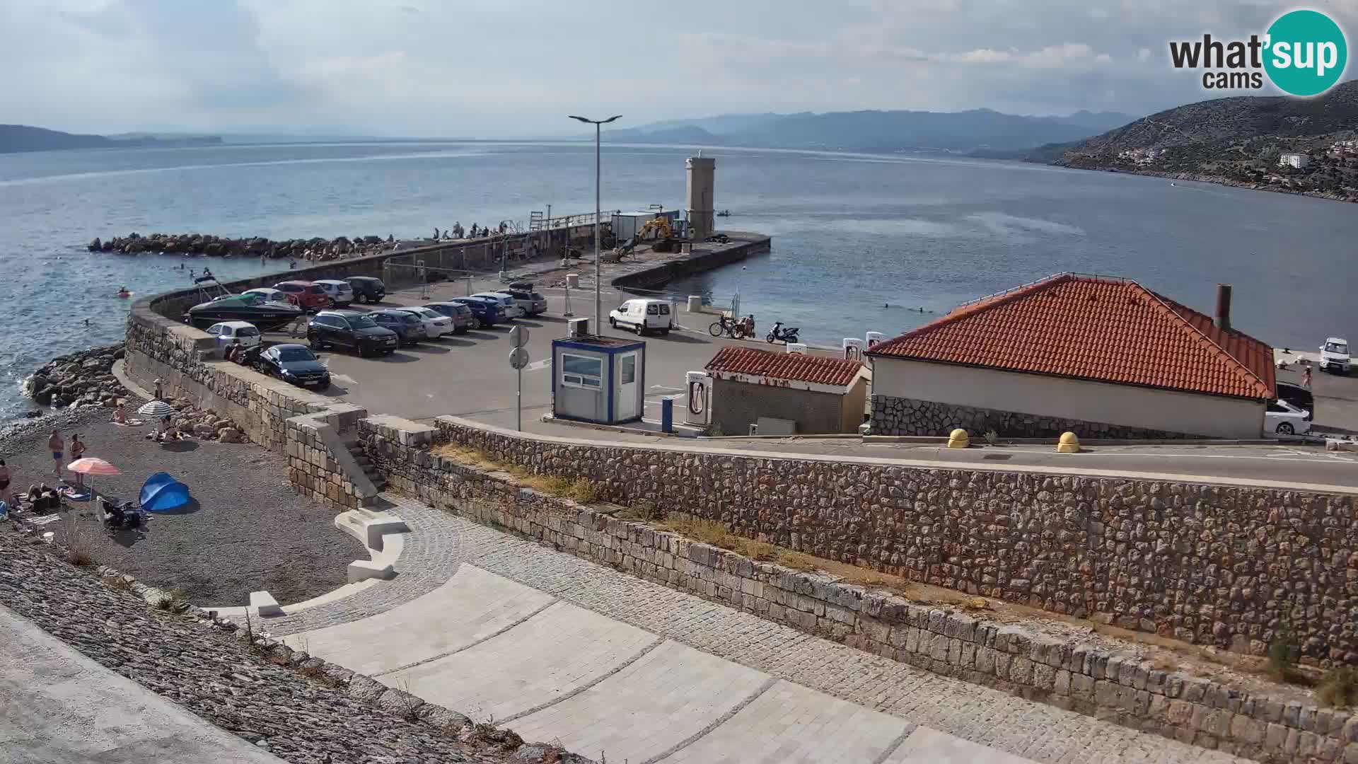 Webcam puerto de Senj – Rompeolas y faro en directo