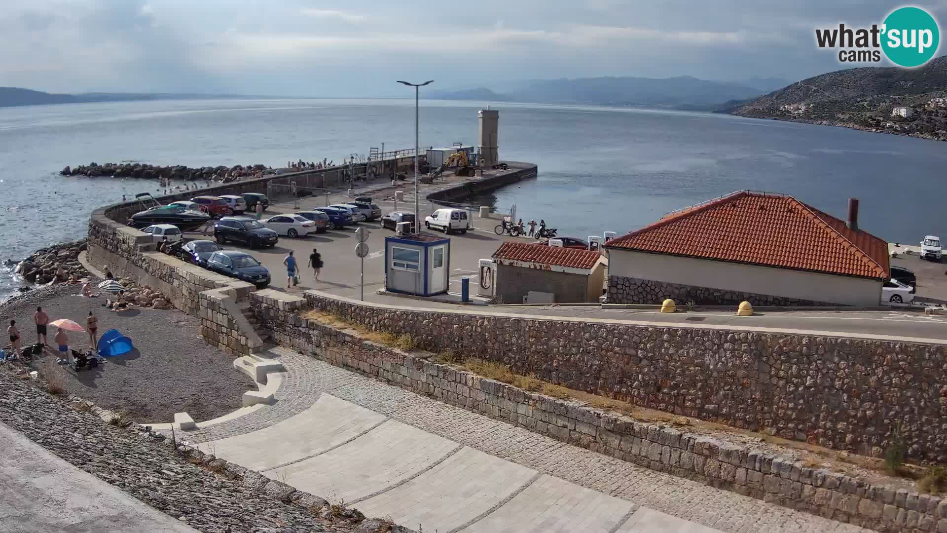 Webcam puerto de Senj – Rompeolas y faro en directo