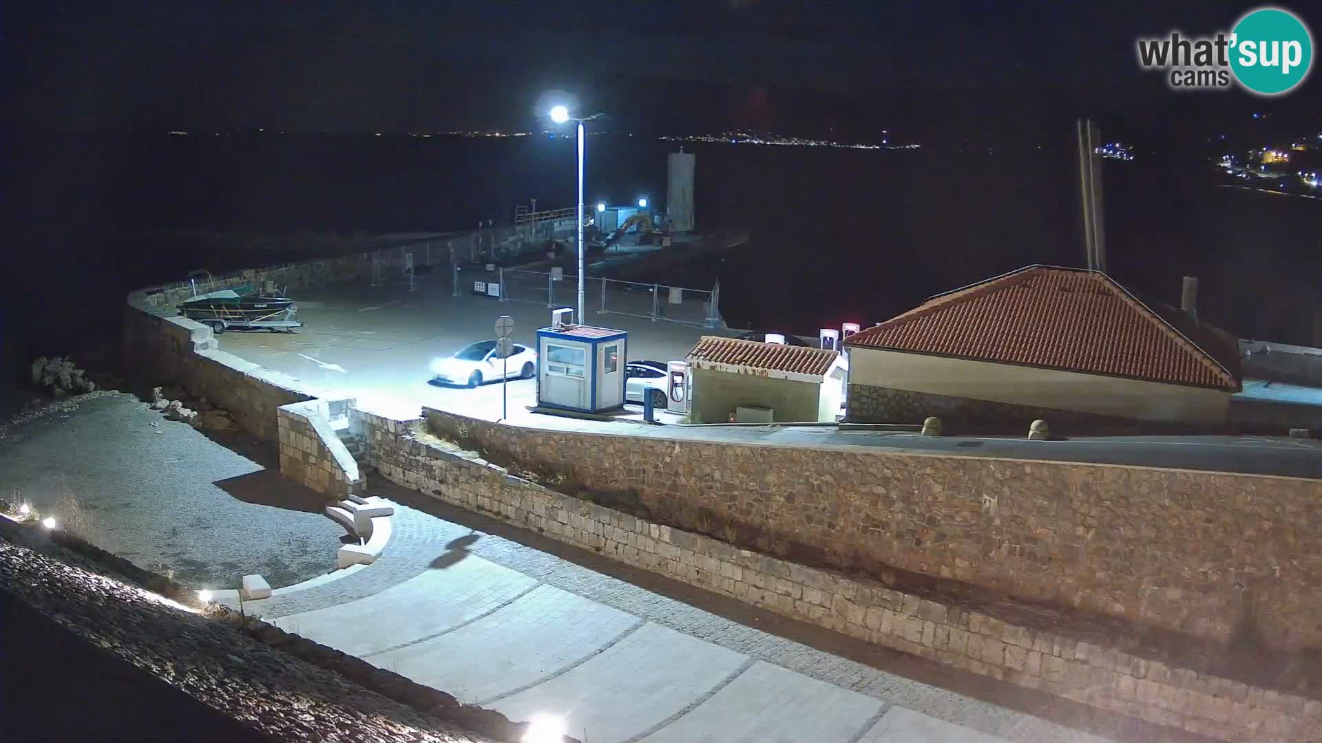 Webcam puerto de Senj – Rompeolas y faro en directo