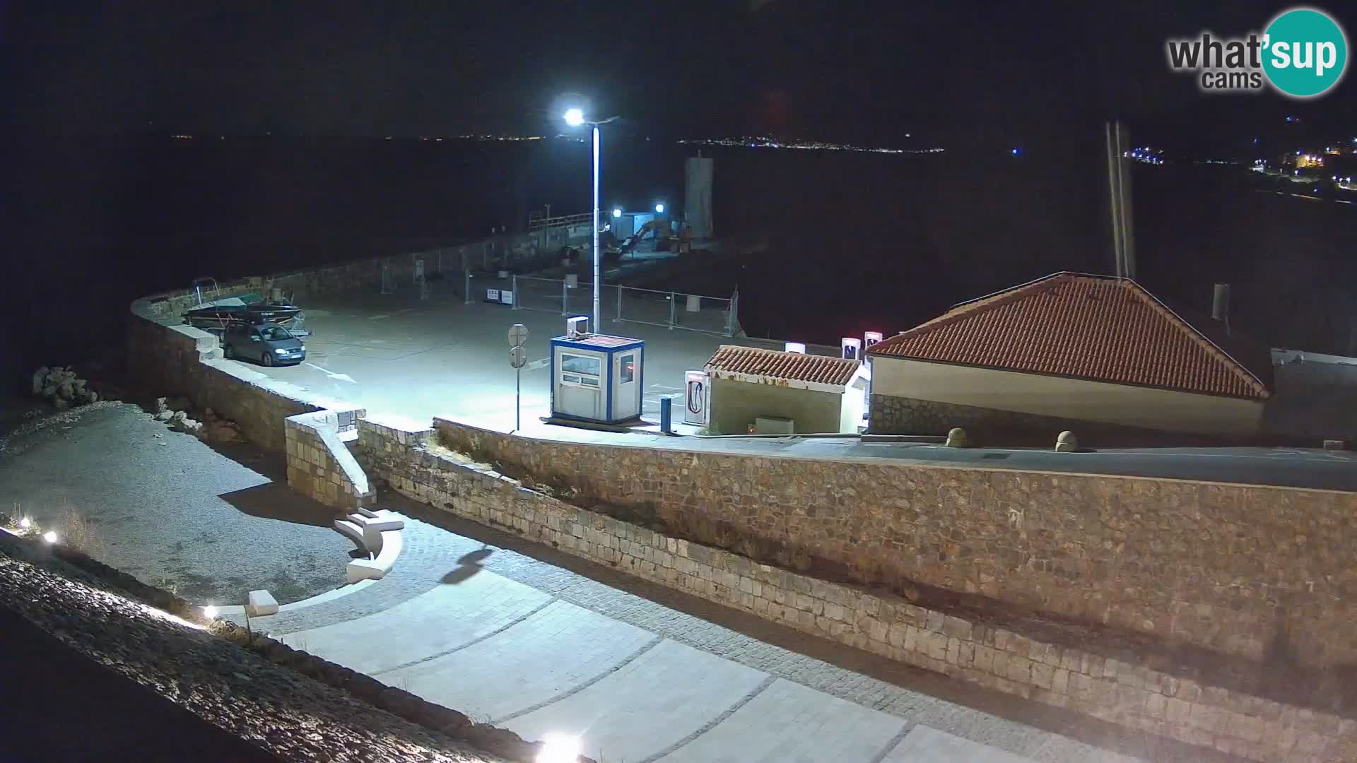 Senj Hafen Webcam – Wellenbrecher & Leuchtturm Liveblick
