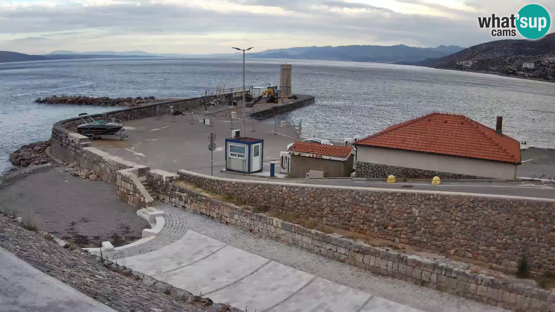 Senj Harbour Webcam – Breakwater & Lighthouse Live View