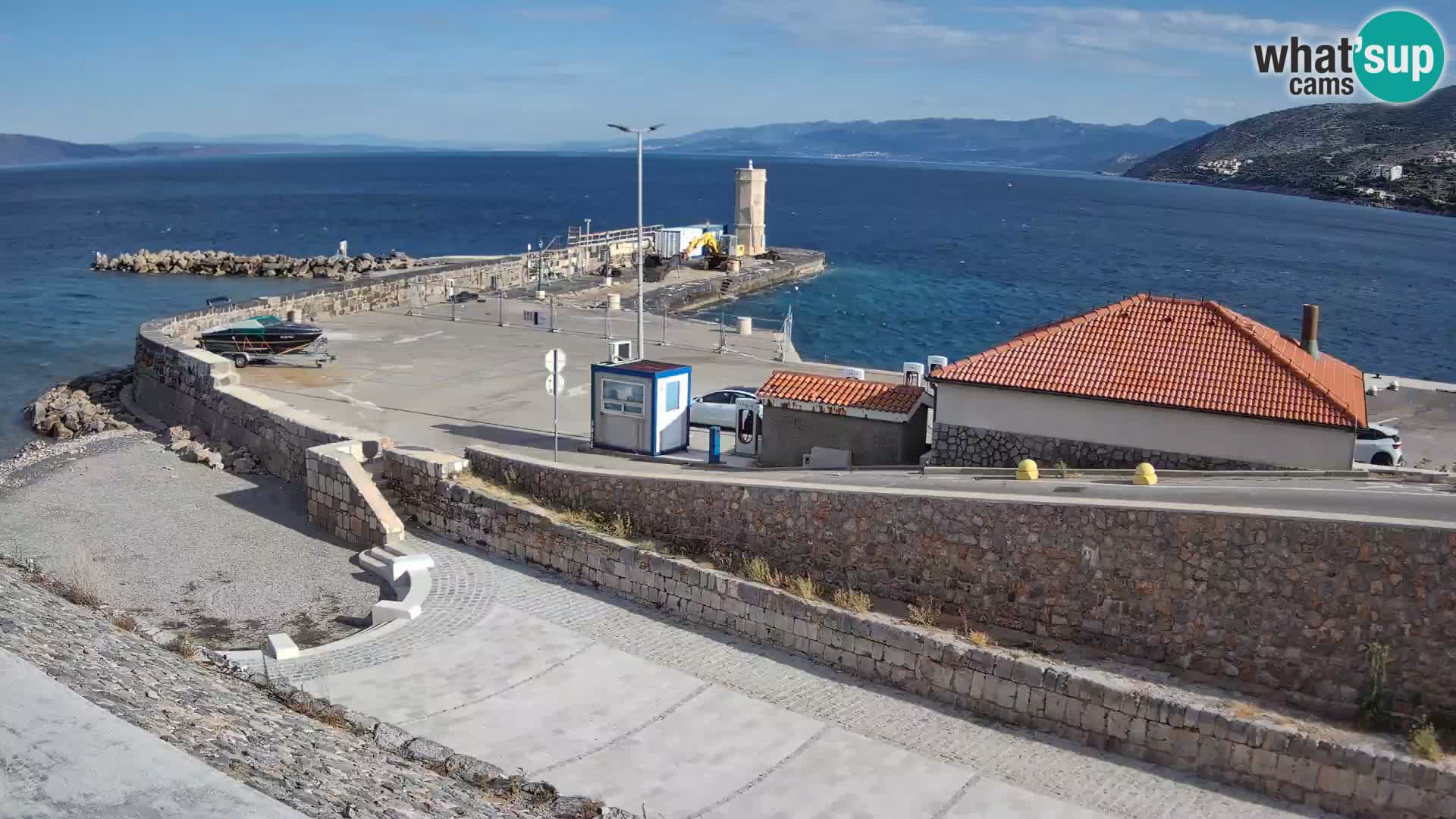 Senj Harbour Webcam – Breakwater & Lighthouse Live View
